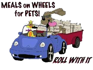 Meals on wheels for pets logo